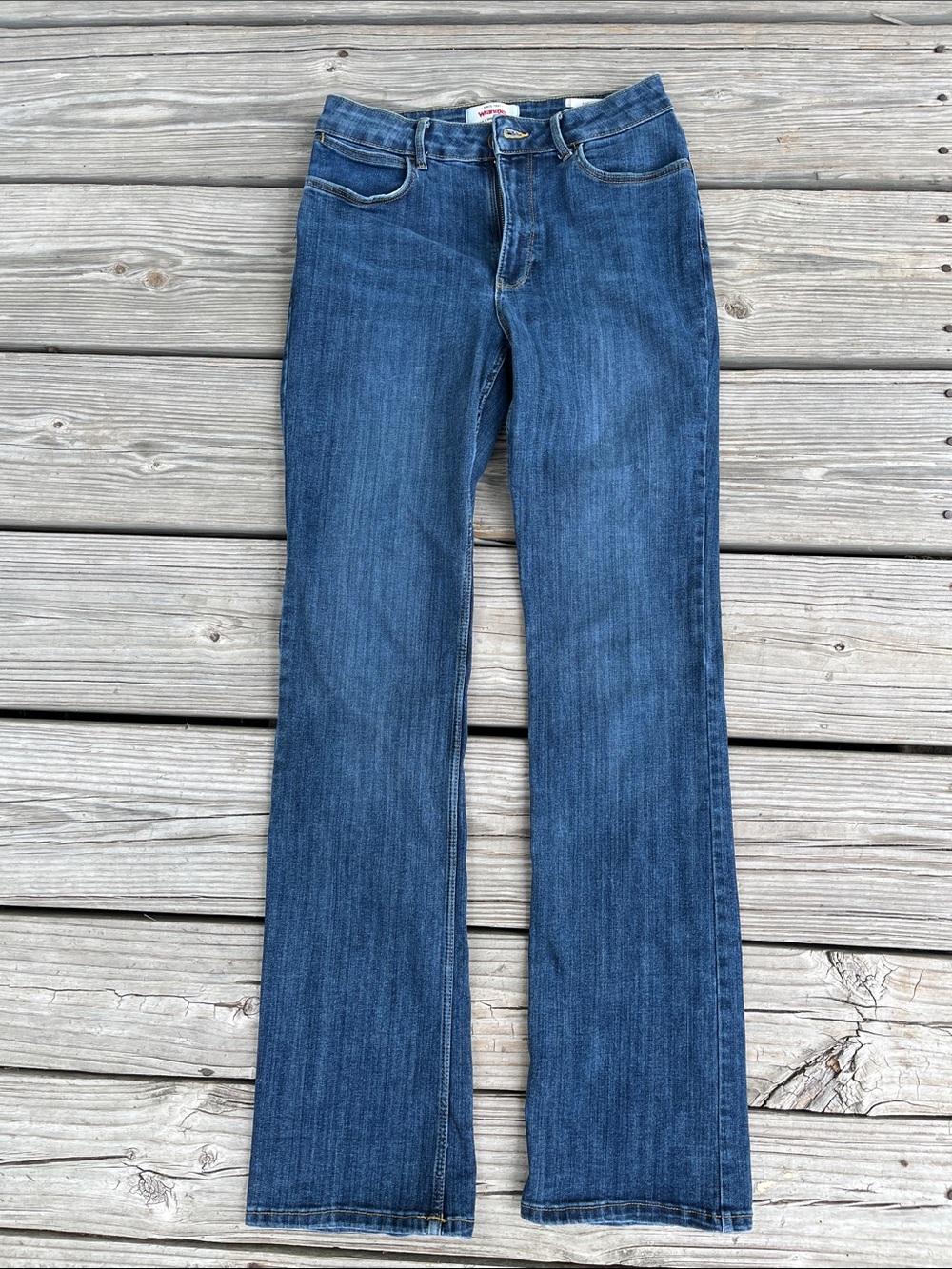 Wrangler Women's Dark Blue Flare Jeans